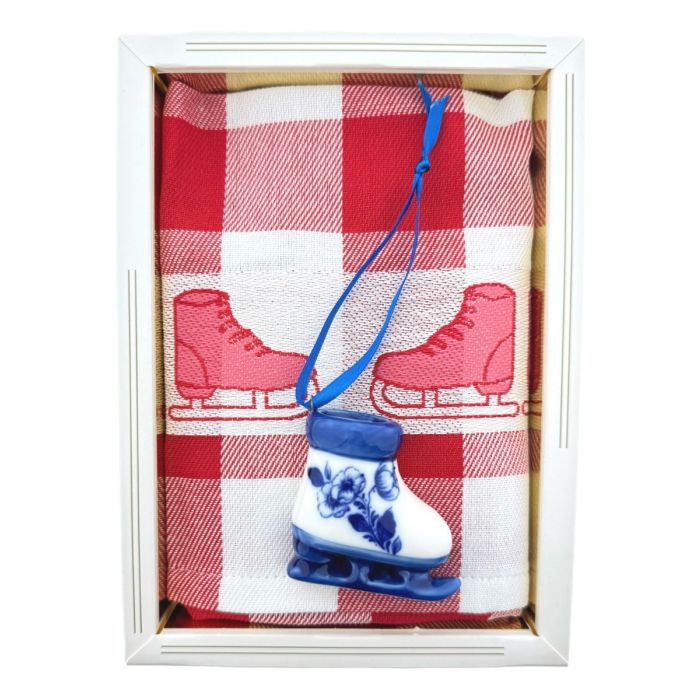 Tea towel gift Winter Ice Skating