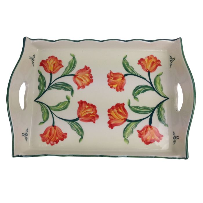 Serving tray Orange Tulip