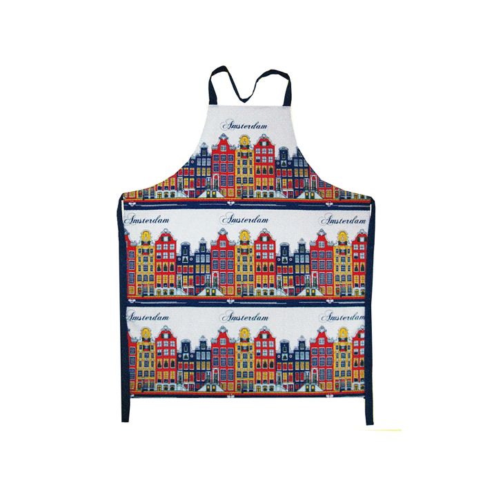 Schort  Grachtenhuisjes Kleur
