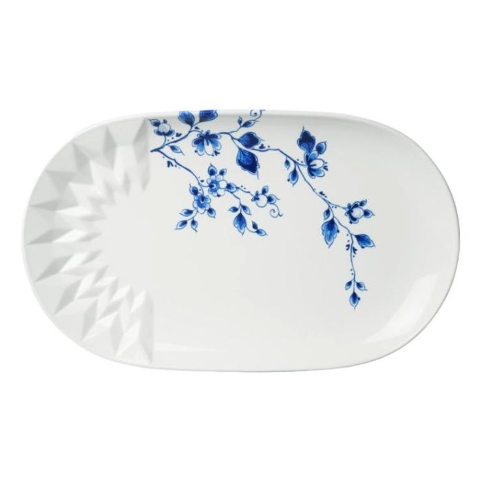 Serveerschaal "Blauw Vouw"