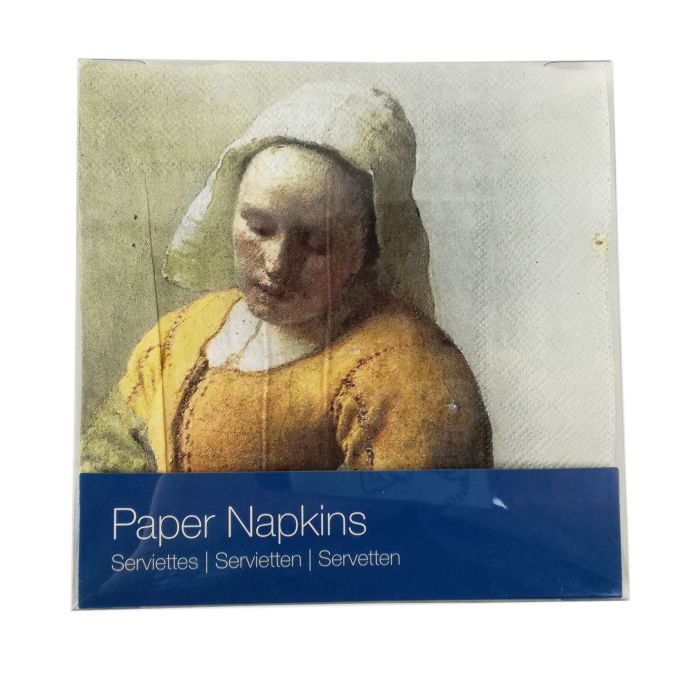 Luxury Napkins "The Milkmaid" by Johannes Vermeer