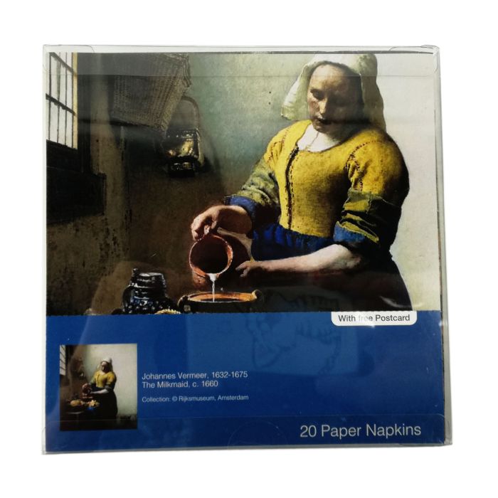 Luxury Napkins "The Milkmaid" by Johannes Vermeer