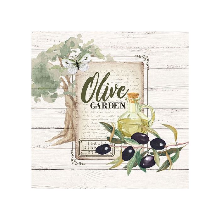 Pakje Servetten "Olijf tuin" (20 stuks)