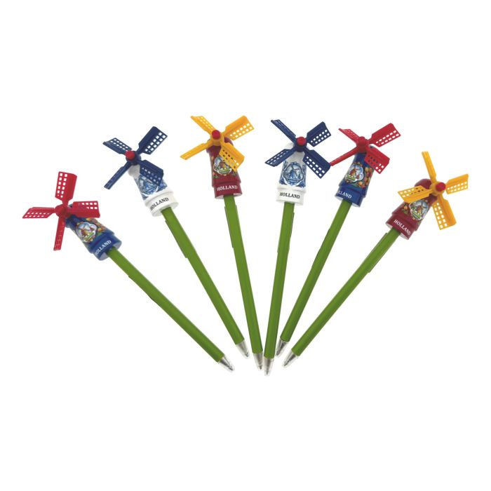 Set of 6 Windmill Pens
