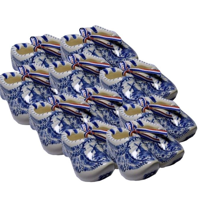 Delfts blauwe klompjes 5cm, 10 sets