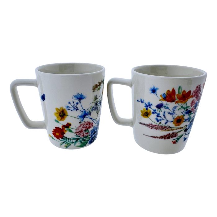 Koffiemokken set Wildbloemen - 2 stuks