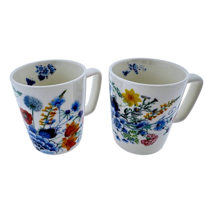 Koffiemokken set Wildbloemen - 2 stuks