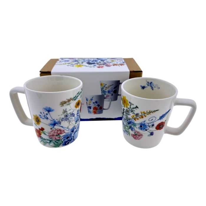 Koffiemokken set Wildbloemen - 2 stuks