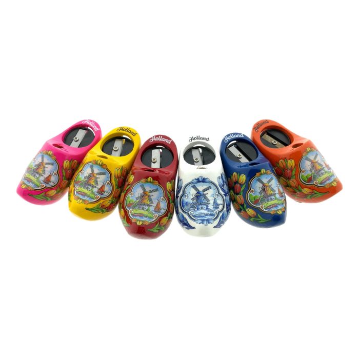 Set of 6 Dutch Clog Pencil Sharpeners 8cm