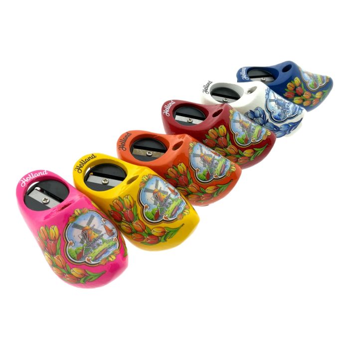Set of 6 Dutch Clog Pencil Sharpeners 8cm