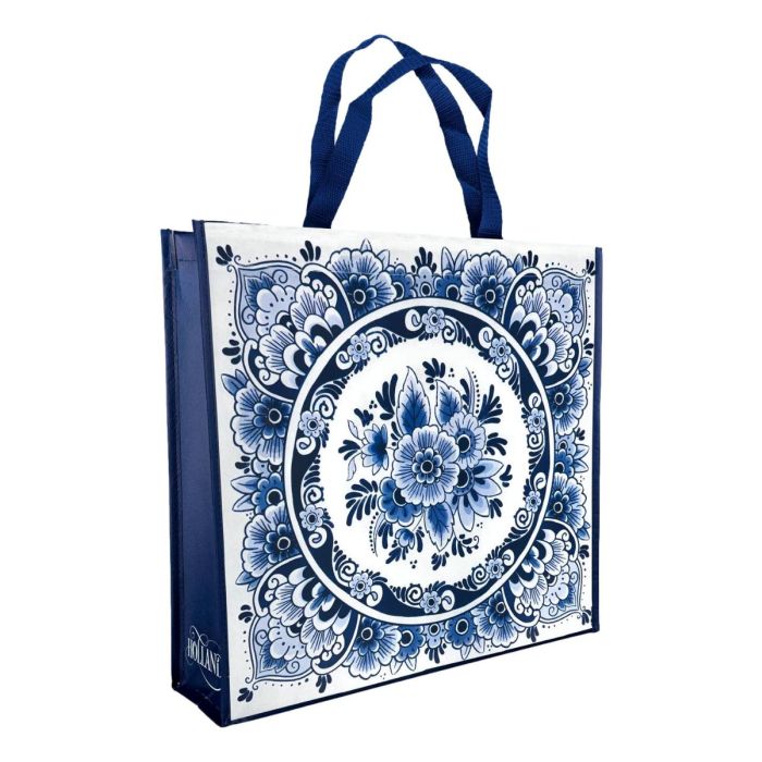 Shopper Flowers Delft Blue