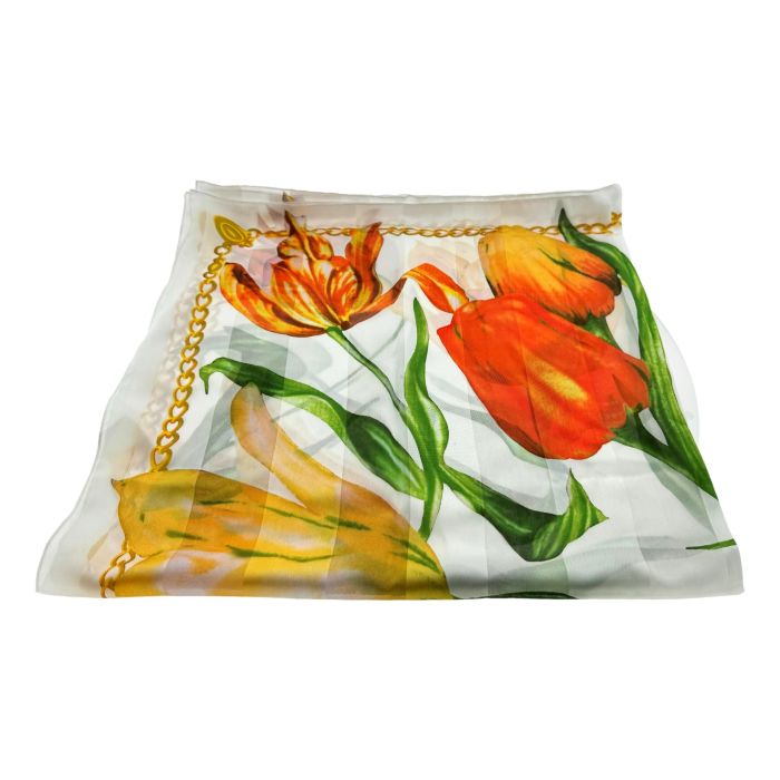 Sjaal Tulp Ketting, wit