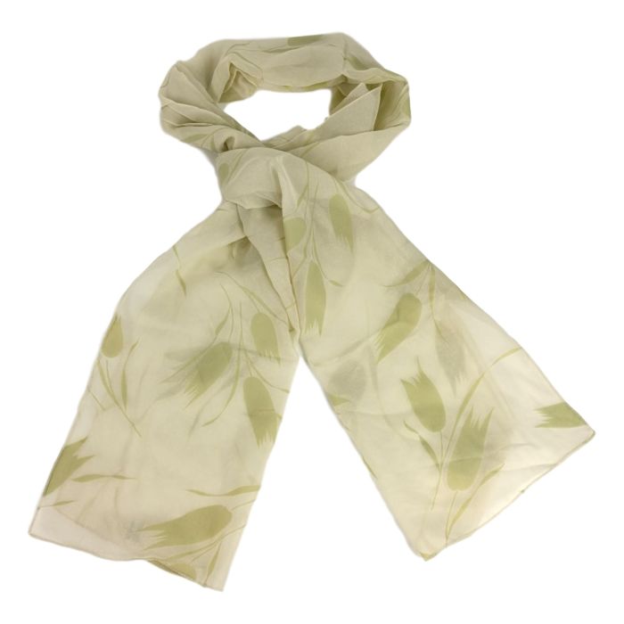 Sjaal Licht Olijfgroene tulpen