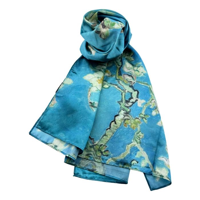 Scarf "Almond Blossom" - Satin
