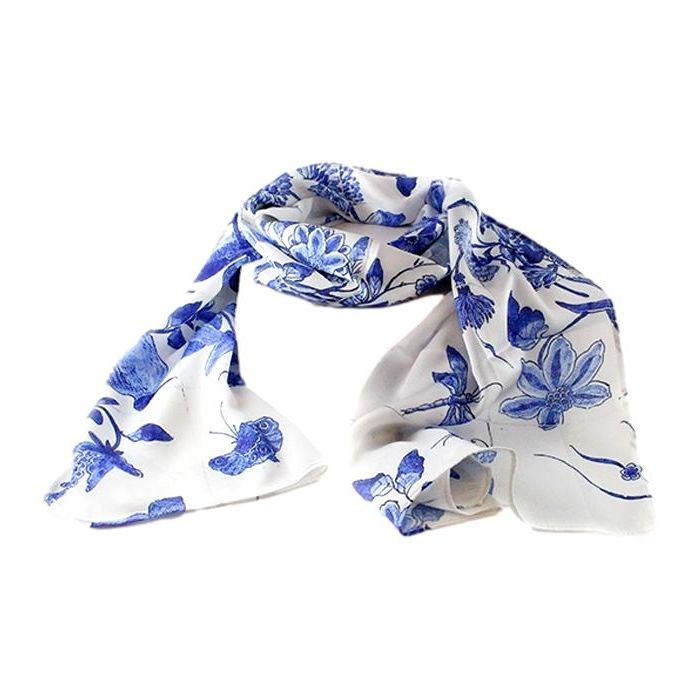 Scarf Delft Blue Birds, Rijksmuseum