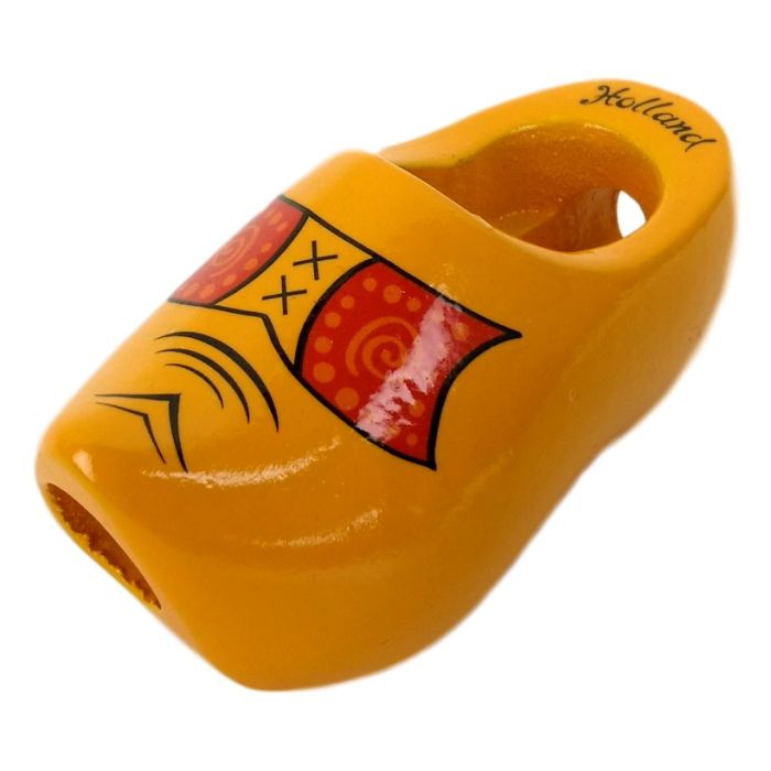 Houten sjaalklomp, boerengeel