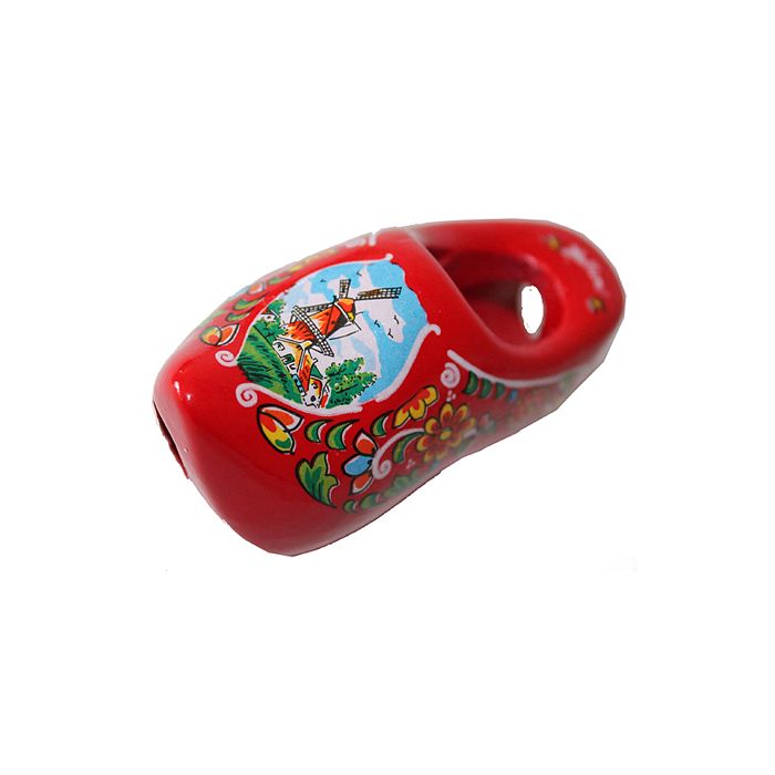 Houten sjaalklomp rood