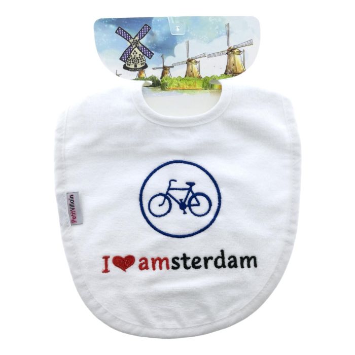 Slabbetje "I Love Amsterdam - Fiets"