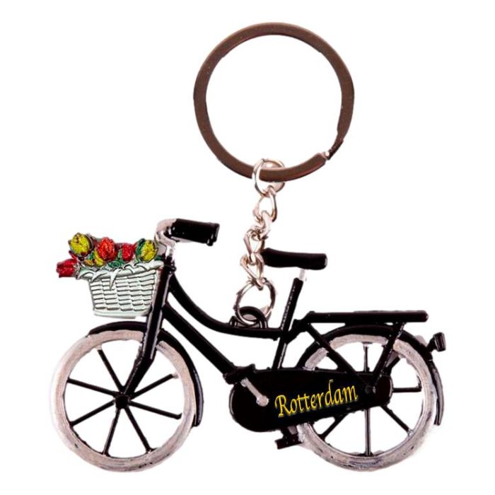 Keychain Bicycle "Rotterdam", Black