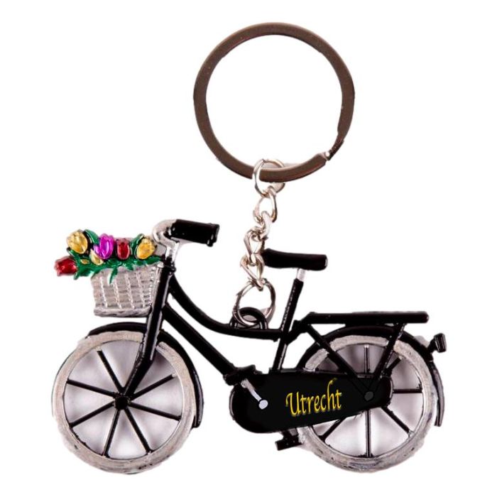 Keychain Bicycle "Utrecht", Black