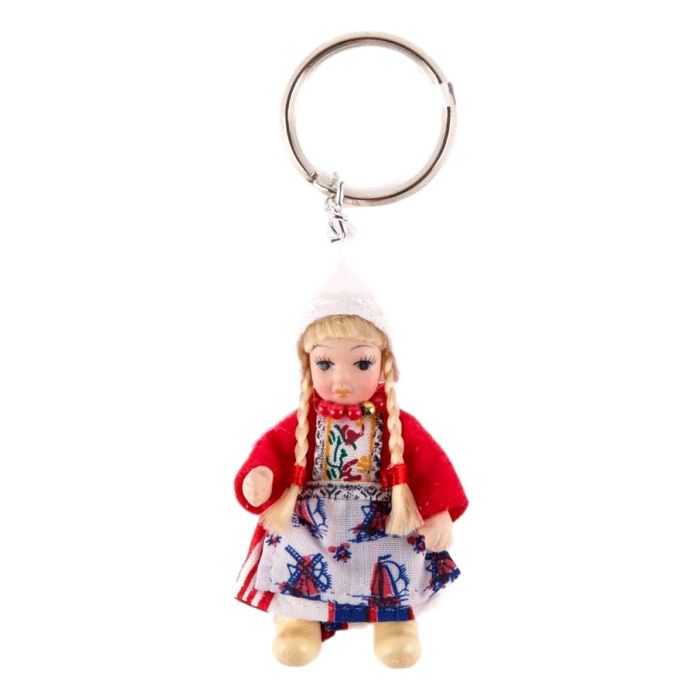Sleutelhanger "Meisje in Rood Kostuum"