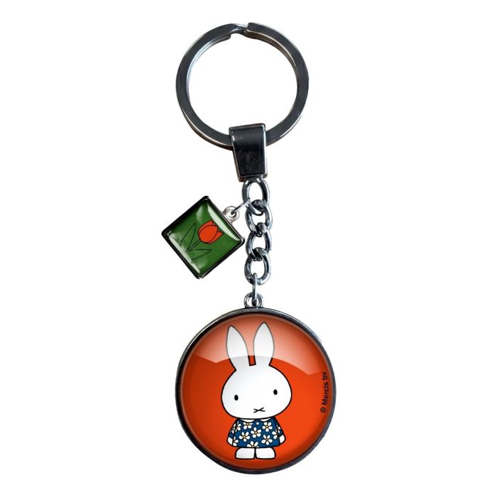 Miffy Keychain - Flowers and Tulip - Red