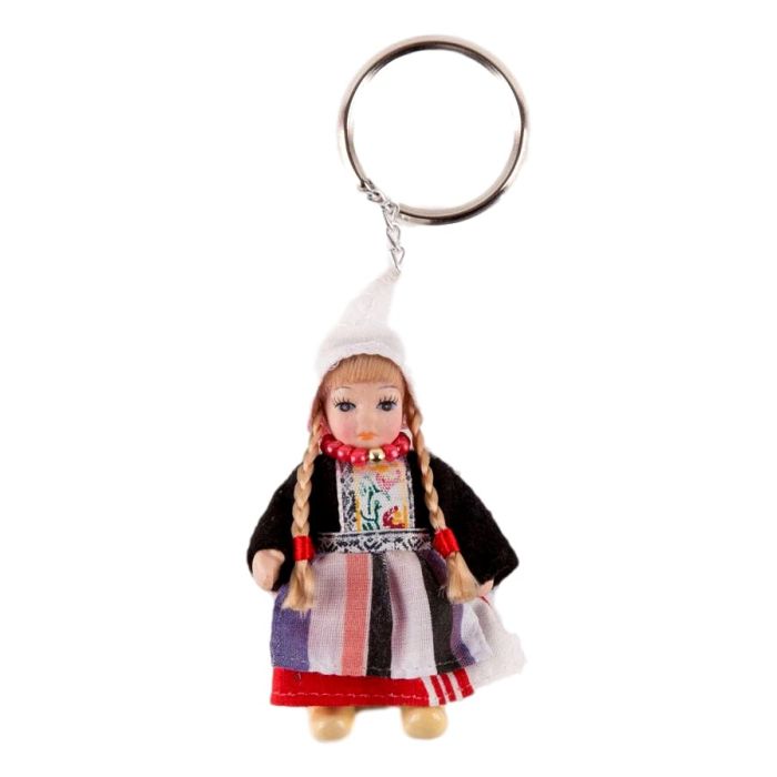 Sleutelhanger "Meisje in Zwart Kostuum"