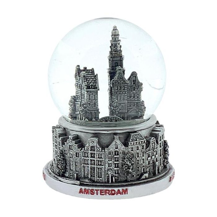 Snow globe Amsterdam, 10 cm