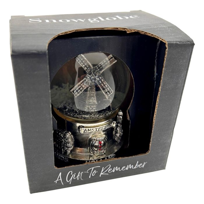 Snow Globe "Amsterdam Windmill, Metal"