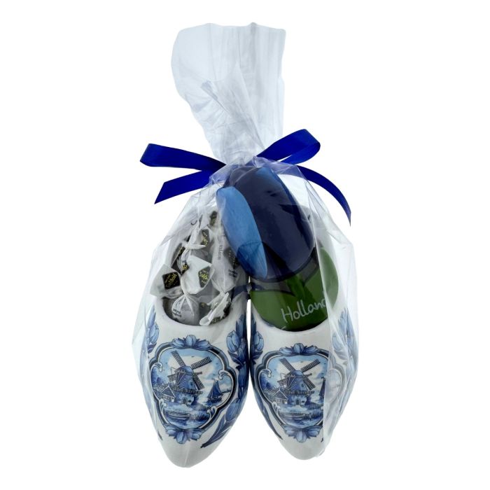 Blauw Snoepcadeau met Klompen en Snoep