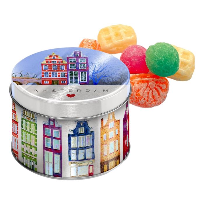 Snoepblikje Amsterdam Grachtenhuisjes