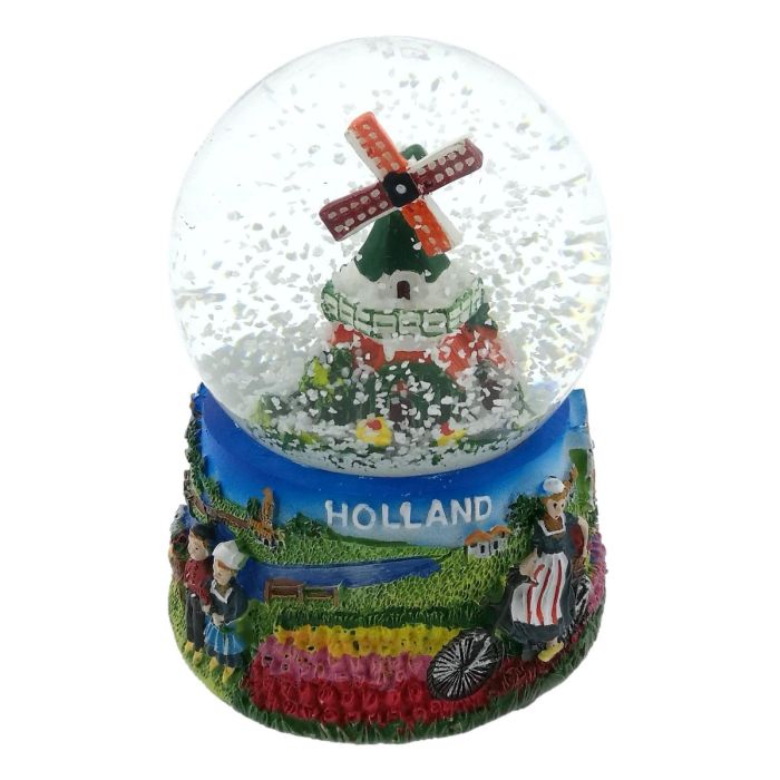 Water globe "Holland with Mill" In Giftbox M 
