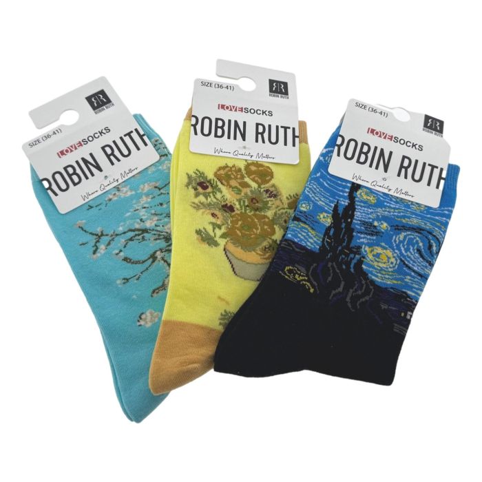 Women's Sock Gift Set 36-41 "Van Gogh" -- Robin Ruth