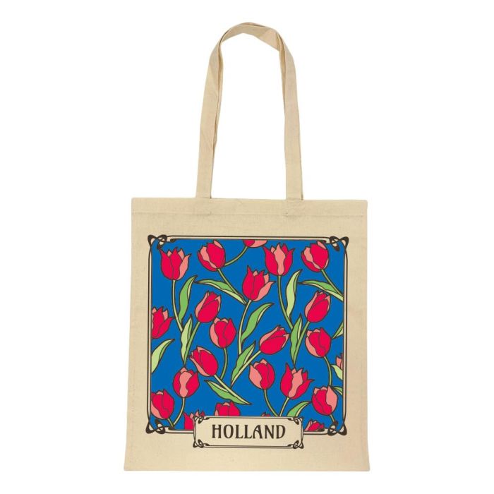 Katoenen Tas "Tulpen Gekleurd Holland"