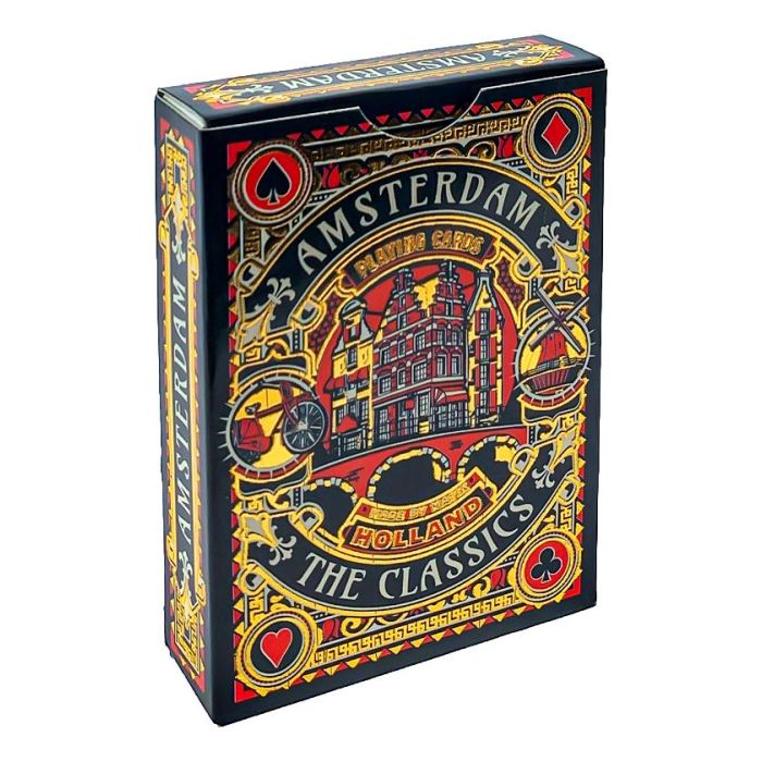 Speelkaarten "Amsterdam Rood/Goud"