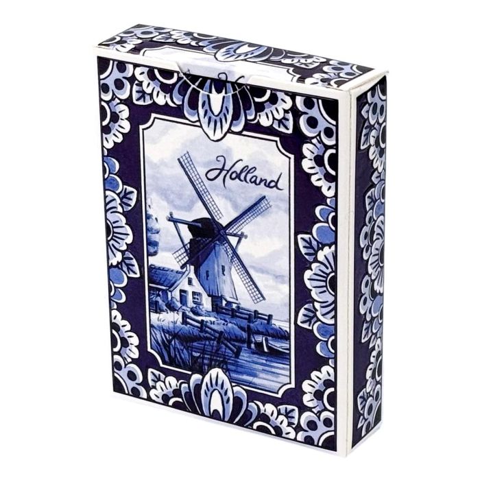 Speelkaarten "Holland Molen Delfts Blauw"