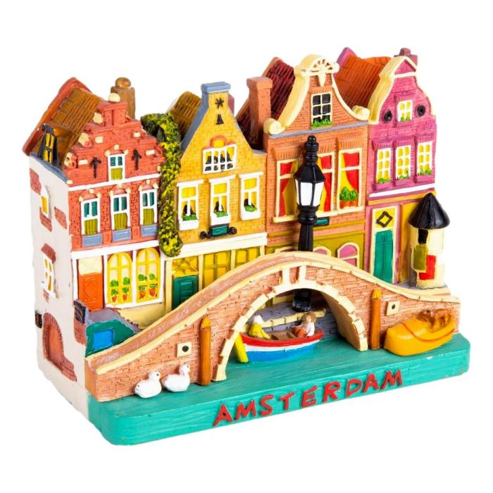 Amsterdam Canal House Scene – Large (12 cm)