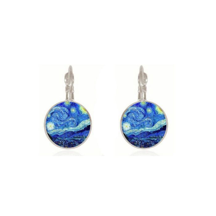Starry night earrings