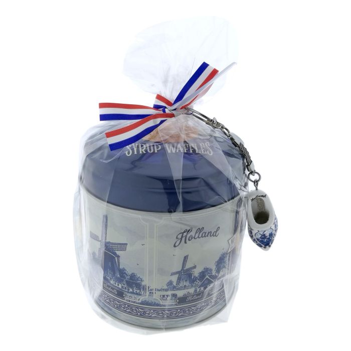 Stroopwafels Cadeau "Holland Delfts Blauw"