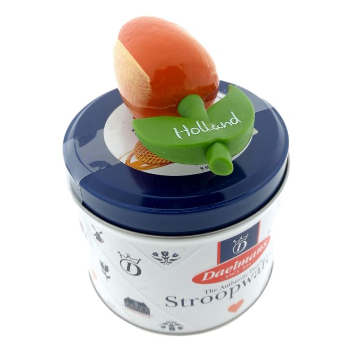 Stroopwafels met Tulp Magneet XL in Verpakking 