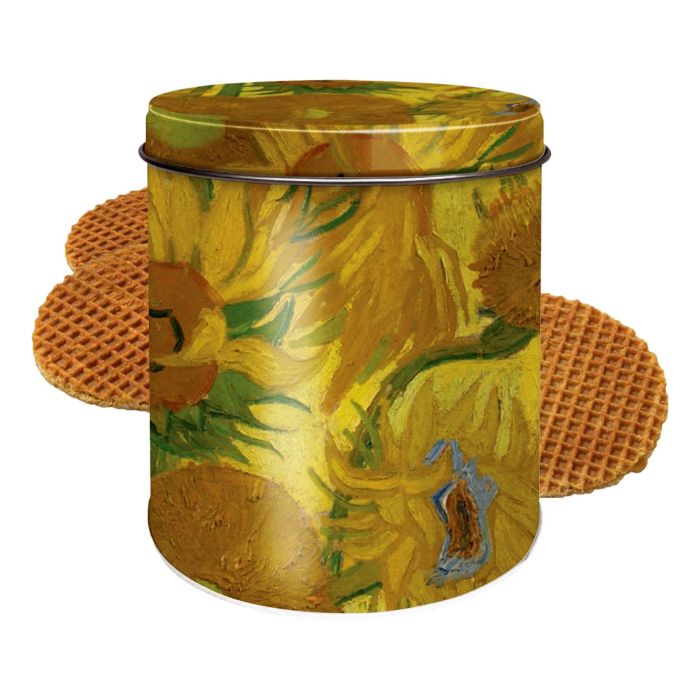 Stroopwafelblik Zonnebloemen