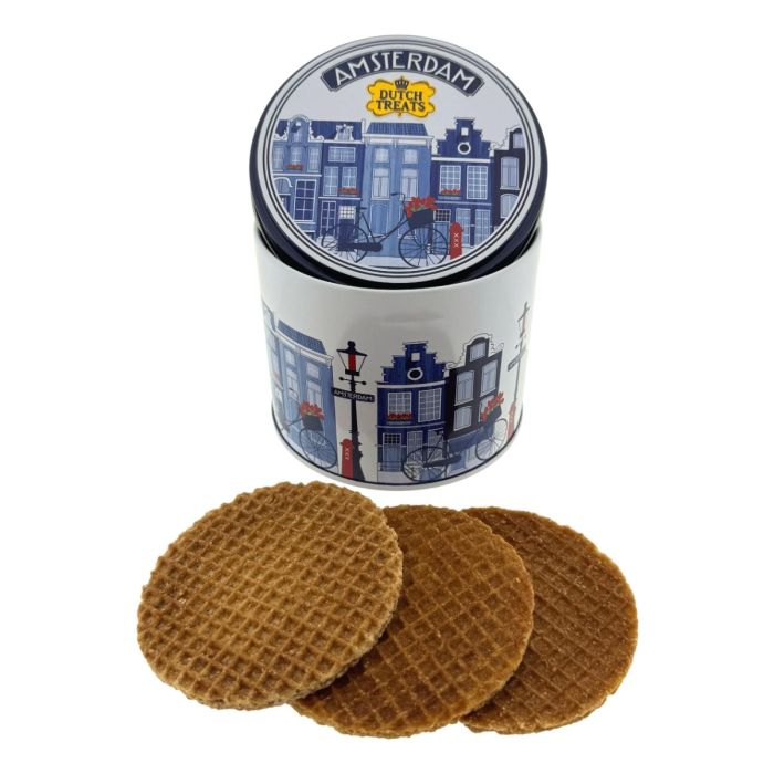 10x Stroopwafels in Blik "Classic Amsterdam" 