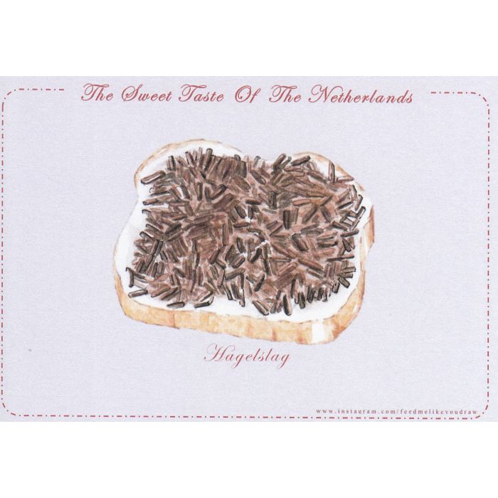 Postkaart "Brood met Hagelslag"