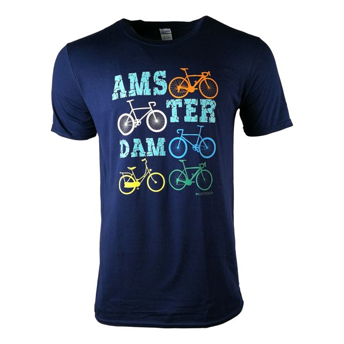 T-Shirt "Amsterdam Five Bikes"