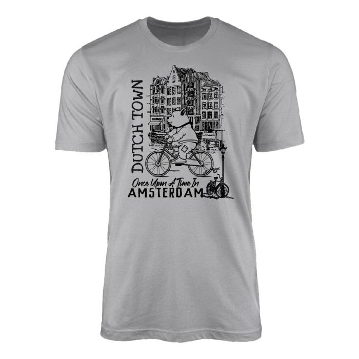 Unisex T-Shirt Dutch Town Grijs