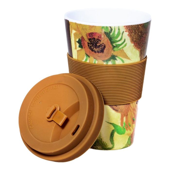 Take Away Mok met Zonnebloemen Design