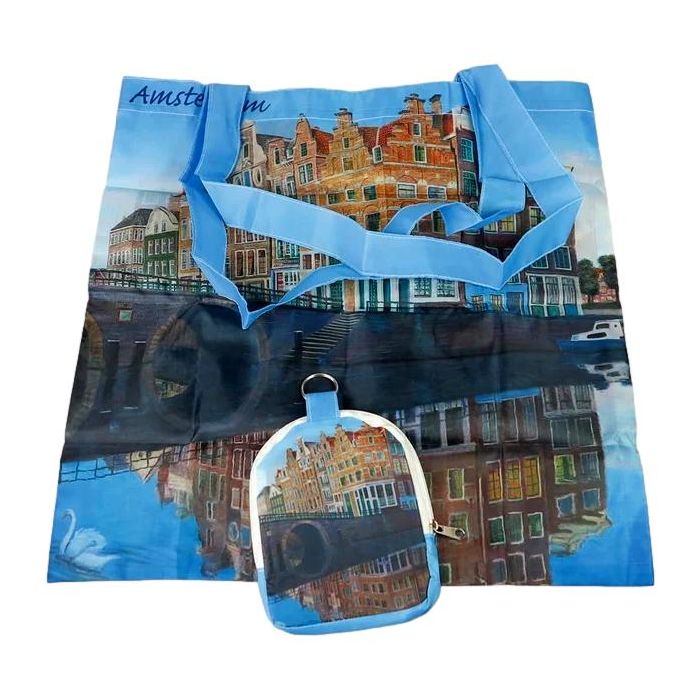 Uitvouwbare tas "Prinsengracht" in zakje