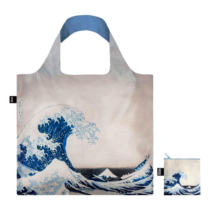 Loqi Foldable Shopper "Great Wave, Hokusai"