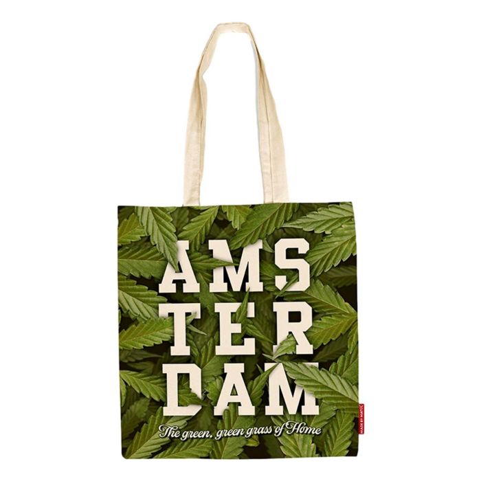Tas Katoen "Amsterdam Green Grass"