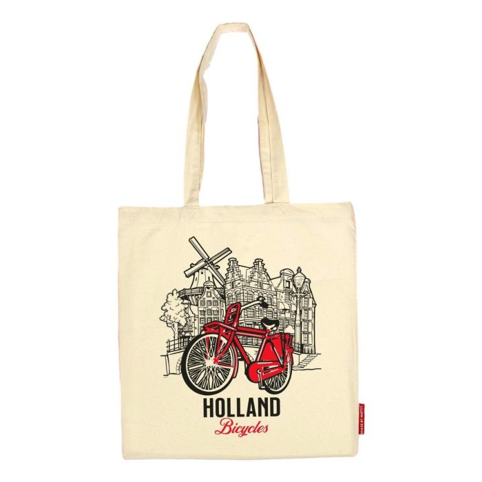 Katoenen Tas "Holland Fiets"